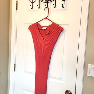 Maxi Coral colored dress, Freshman 1996, size small